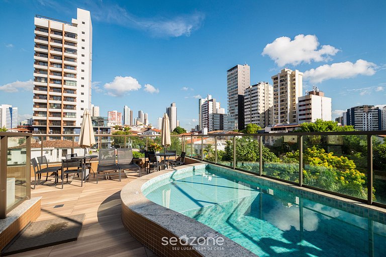 Estúdio em Cond. c/ Piscina e Academia FTW1106