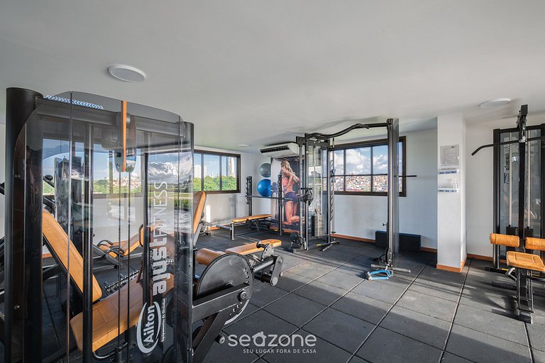 Estúdio em Cond. c/ Piscina e Academia FTW1106