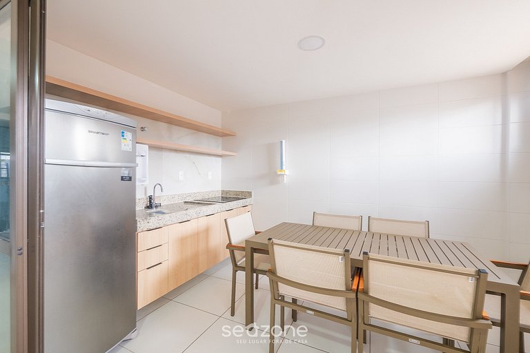 Estudio en Cond. con Piscina y Gimnasio FTW1106