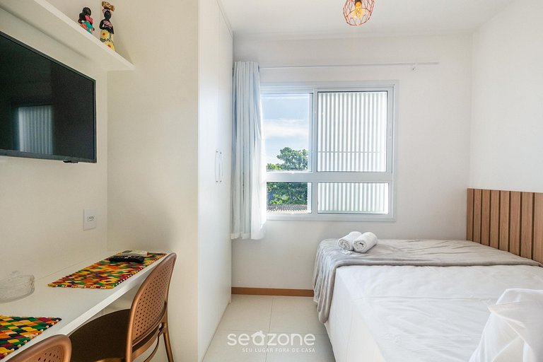 Studio em cond. c/ piscina a 160m da Praia SAA0216