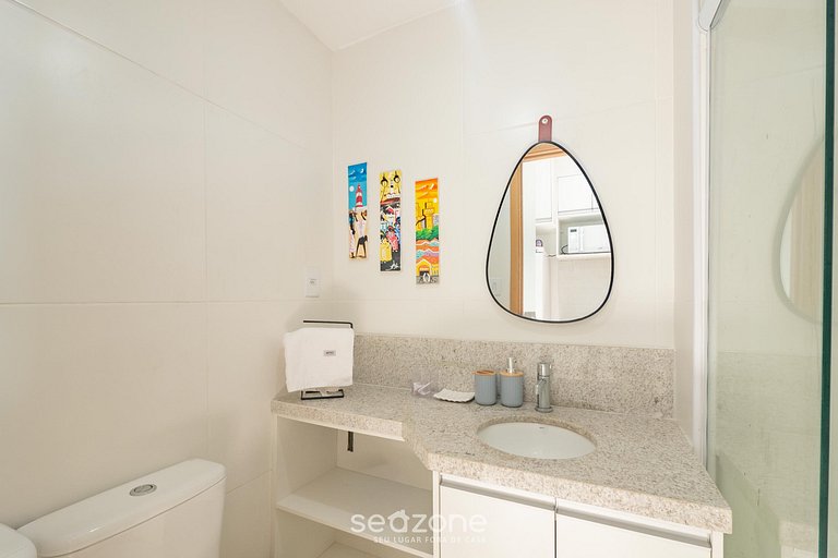 Moderno c/ piscina a 160m da Praia SAA0216