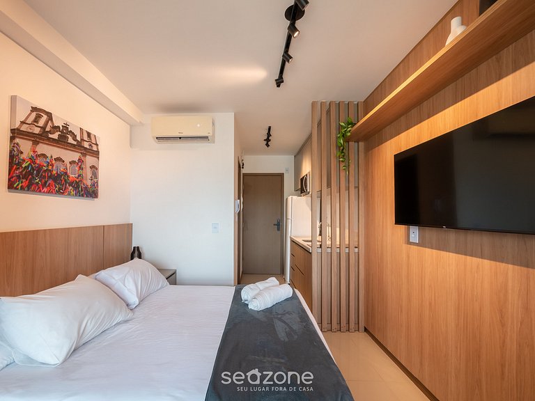 Studio a 60 m del mar c/ balcón y vista JDN0509