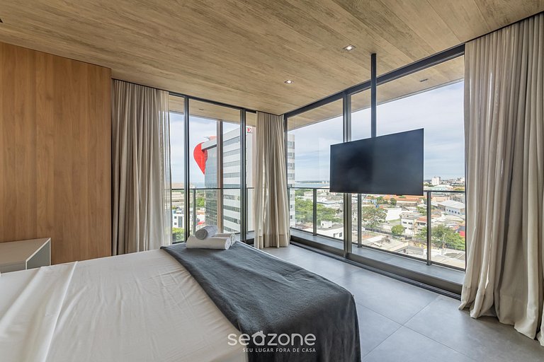 Estudio c/ Varanda Vista Mar Lateral NWT0820