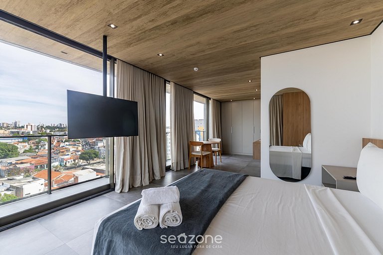 Estudio c/ Varanda Vista Mar Lateral NWT0820