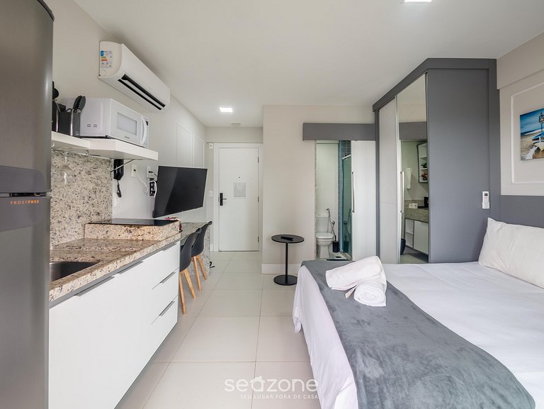 Studio em Cond. c/ Piscina a 260m da Praia PSP0204