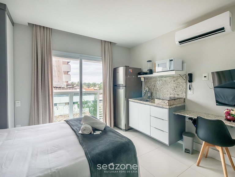 Studio em Cond. c/ Piscina a 260m da Praia PSP0204