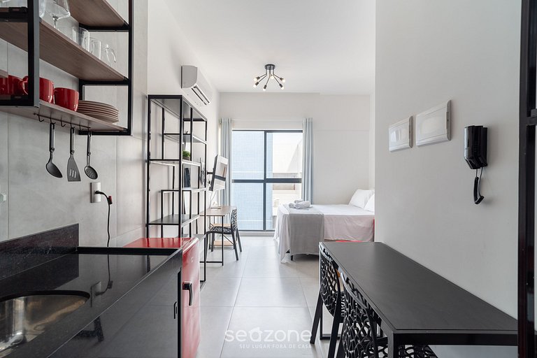 Studio en Cond. con Piscina en Intermares UNT0403