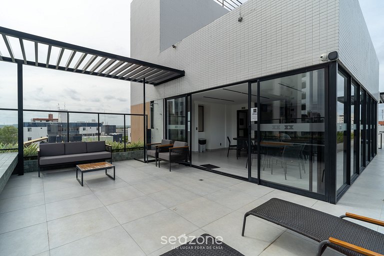 Conforto em Cond. c/ Piscina em Intermares UNT0403
