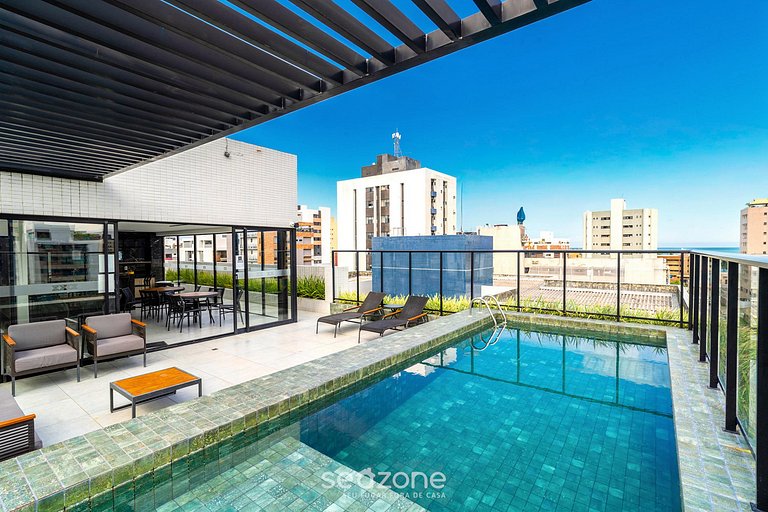 Conforto em Cond. c/ Piscina em Intermares UNT0403
