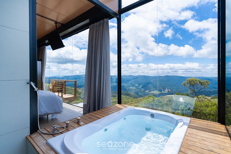 Cabana com vista panorâmica da Serra VST043