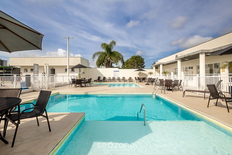 Apto 2Q c/ Churrasqueira a 600m da Praia RAG0406