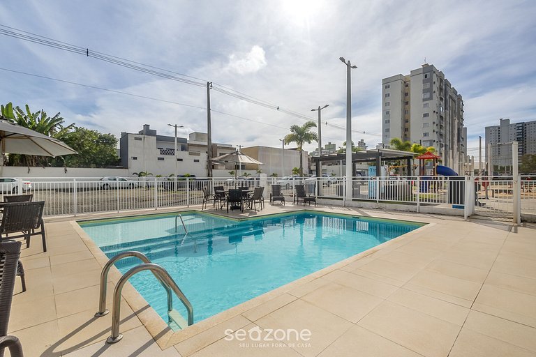 Apto 2Q c/ Churrasqueira a 600m da Praia RAG0406