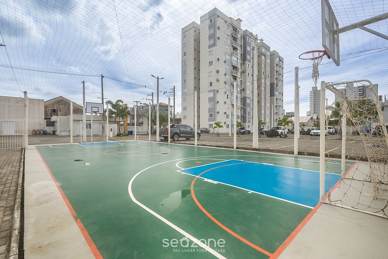 Apto 2Q c/ Churrasqueira a 600m da Praia RAG0406