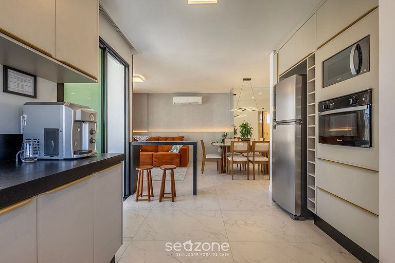 Apto c/ balcón gourmet a 700 m de la Playa BON1101