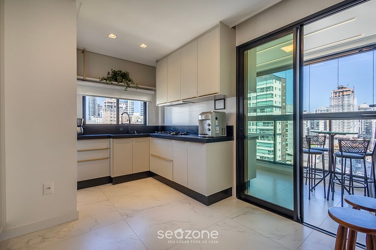 Apto c/ balcón gourmet a 700 m de la Playa BON1101