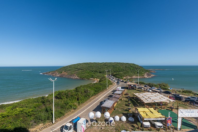 Apto vista frente mar em Cond. c/ Piscina EMQ0403