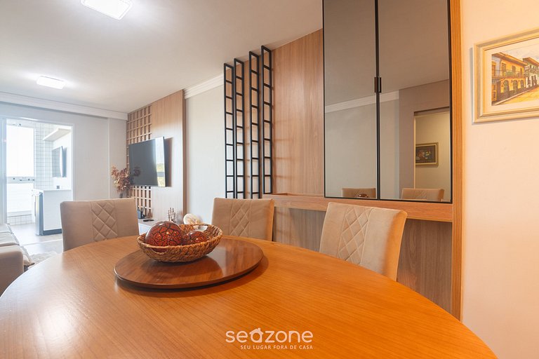 Apto vista frente mar em Cond. c/ Piscina EMQ0403