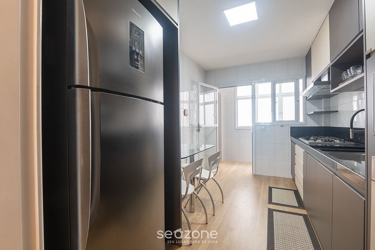 Apto vista frente mar em Cond. c/ Piscina EMQ0403