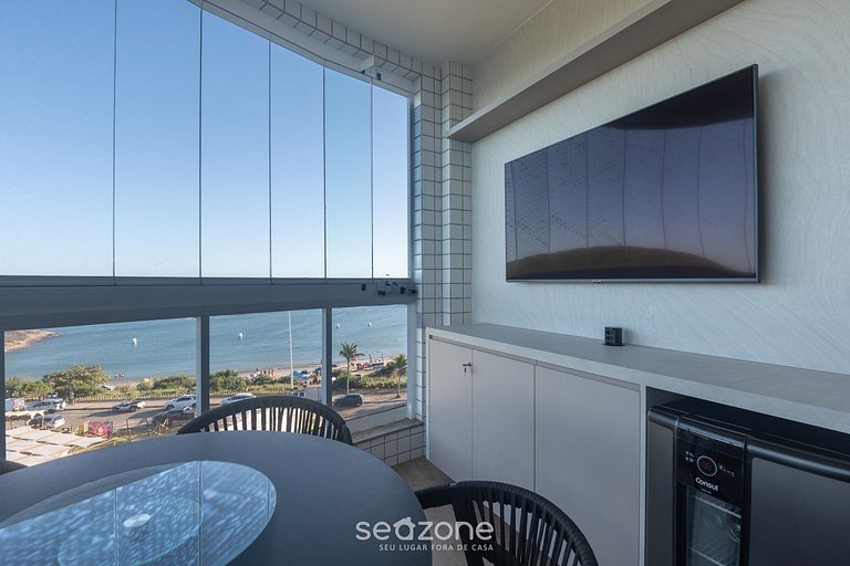 Apto vista al mar en cond. c/ piscina EMQ0403