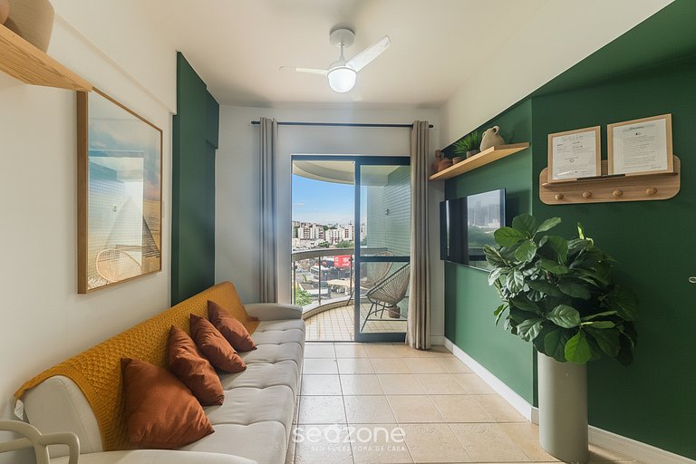 Apto em Cond. c/ Piscina a passos da Praia ESN0702