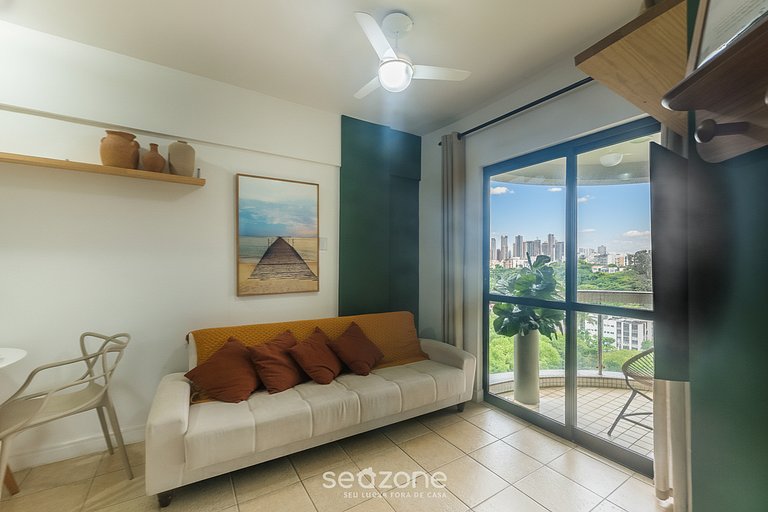 Apto em Cond. c/ Piscina a passos da Praia ESN0702