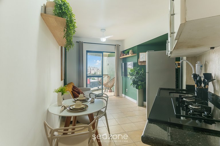 Apto em Cond. c/ Piscina a passos da Praia ESN0702