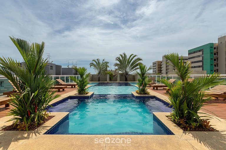 Apto em Cond. c/ Piscina a 400m da Praia TAU0204