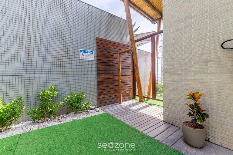 Apto em Cond. c/ Piscina a 400m da Praia TAU0204