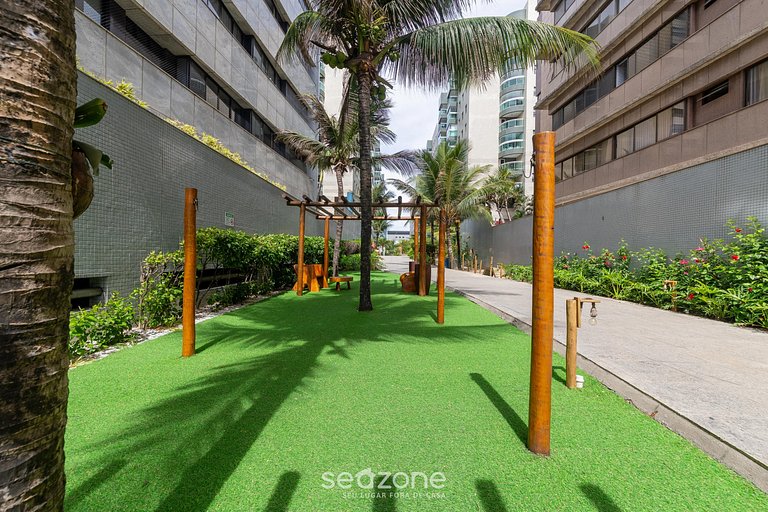 Apto em Cond. c/ Piscina a 400m da Praia TAU0204