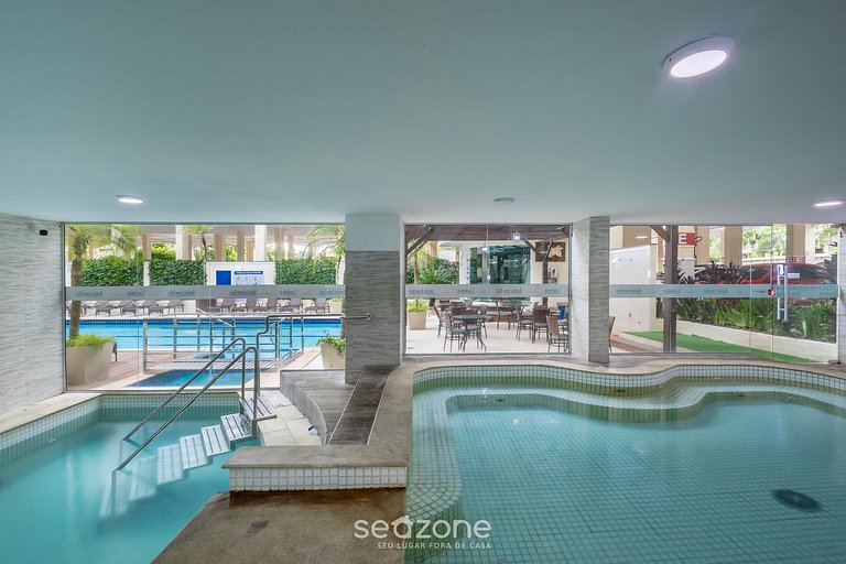 Aparts en cond. con piscina y gimnasio cerca de la playa - S