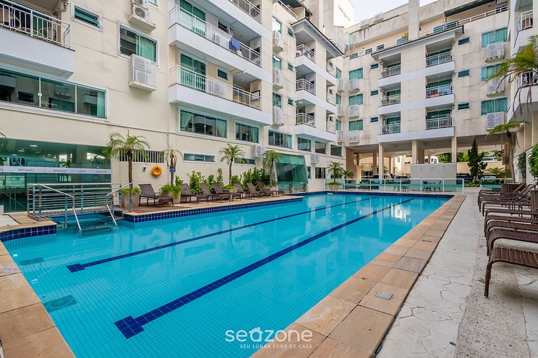 Aparts en cond. con piscina y gimnasio cerca de la playa - S