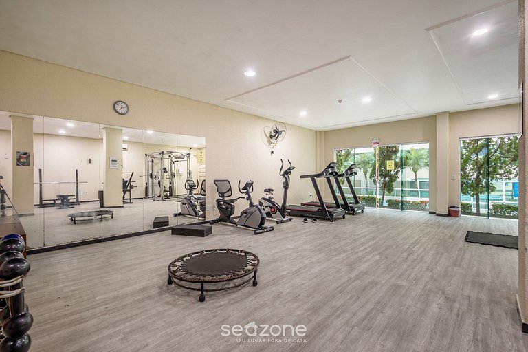 Aparts en cond. con piscina y gimnasio cerca de la playa - S