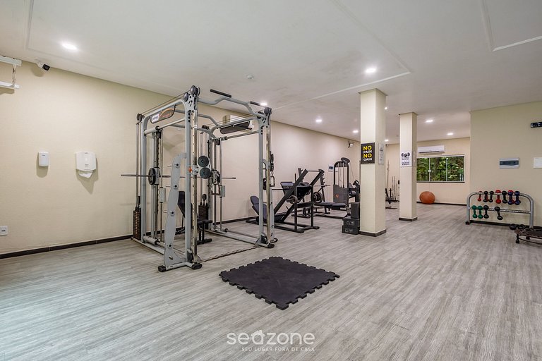 Aparts en cond. con piscina y gimnasio cerca de la playa - S