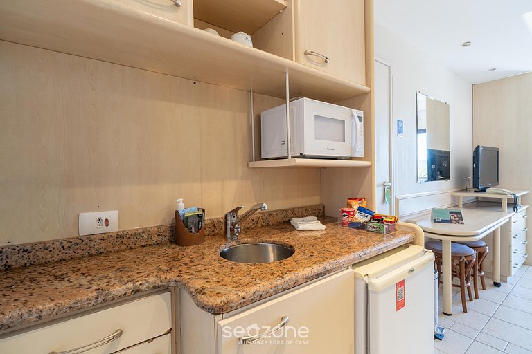 Studio c/ vista mar no Jurerê Beach Village JBV125