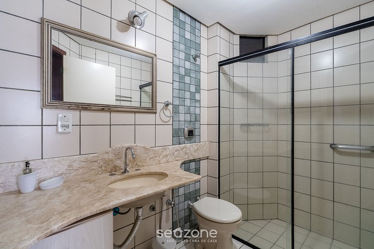 Apto em Cond. pé na areia c/ Piscina POR0105