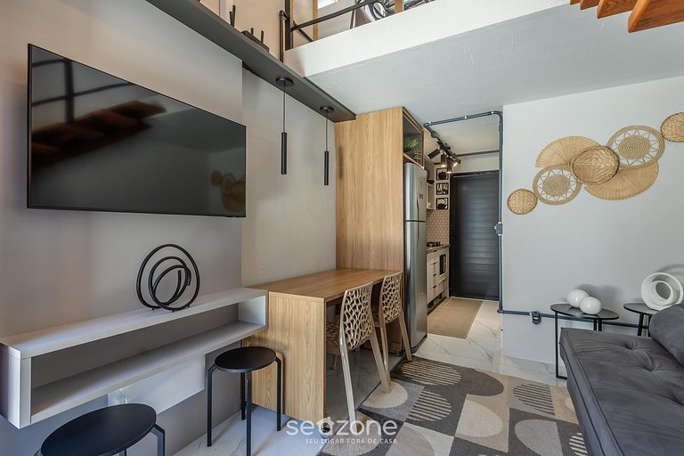 Loft con balcón a pasos de la playa - PLO0009