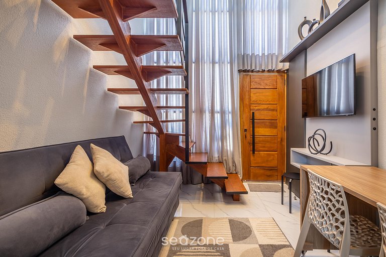 Loft con balcón a pasos de la playa - PLO0009