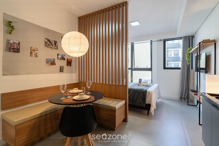 Studio em cond. c/ academia prox ao HU VTD0617