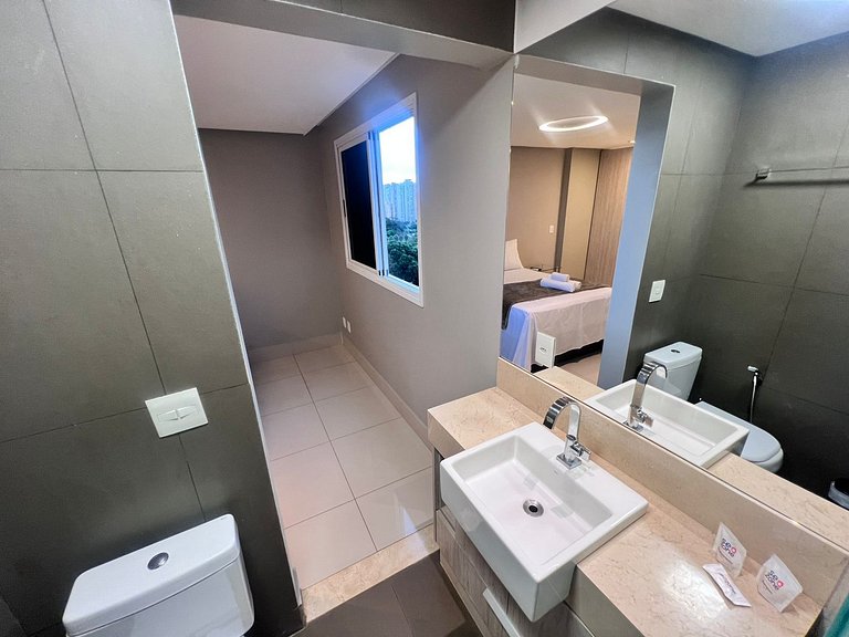 Apt a apenas 750m do Shopping Flamboyant WSL0408