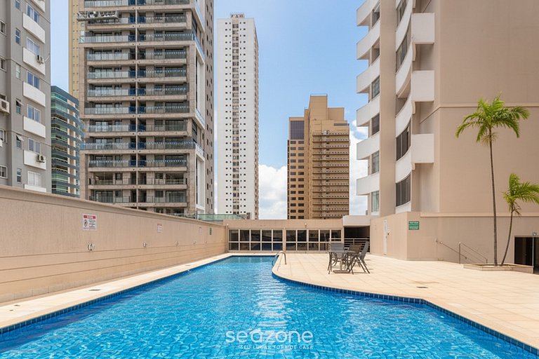 Apto 2QTs a 950 m do Shopping Flamboyant UNQ1104