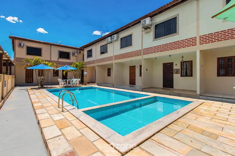 Cond. c/ Piscina e Churrasqueira a 650 m Praia de Taperapuan