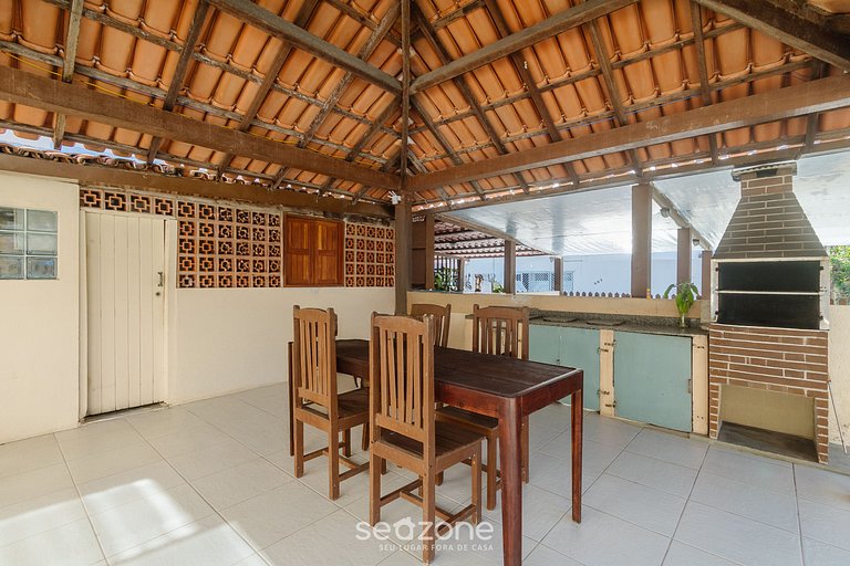 Cond. c/ Piscina e Churrasqueira a 650 m Praia de Taperapuan