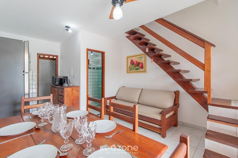 Apt 2DR c/ vista a piscina, 650m del mar PFN0001