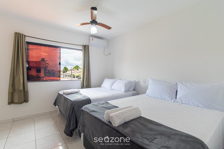 Apt 2DR c/ vista a piscina, 650m del mar PFN0001