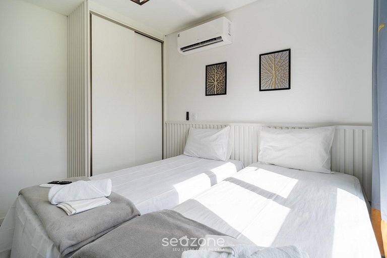 Apto en condo. c/ piscina a 500 m del mar MNC0203