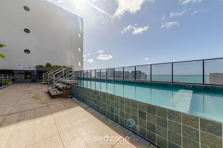 Edif. Time, piscina en la azotea y completas instalaciones d