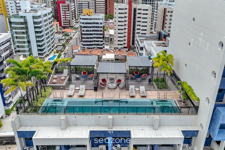 Estudio c/ piscina 300m de playa - Maceió ETI0724
