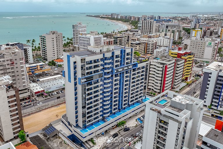 Estudio c/ piscina 300m de playa - Maceió ETI0724