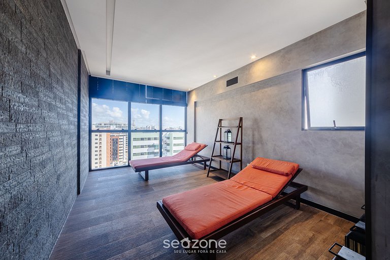 Edif. Time, Piscina no terraço e lazer completo a 300 m da P