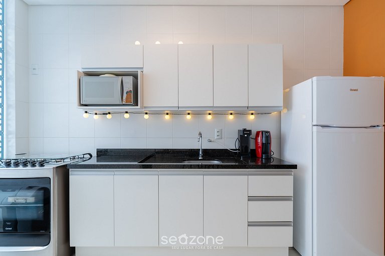 Apto c/ Churrasqueira a 600m da Praia ISA0105